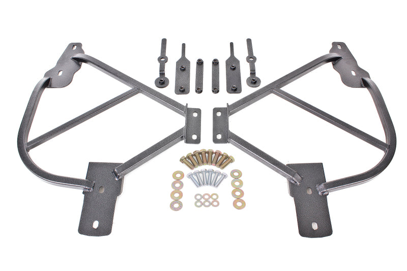 BMR 10-15 5th Gen Camaro Bolt-On Subframe Connectors - Black Hammertone