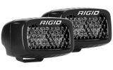 Rigid Industries SR-M Series PRO Midnight Edition - Spot - Diffused - Pair