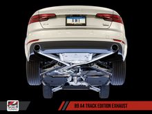 Load image into Gallery viewer, AWE Tuning Audi B9 A4 Track Edition Exhaust Dual Outlet - Diamond Black Tips (Includes DP)