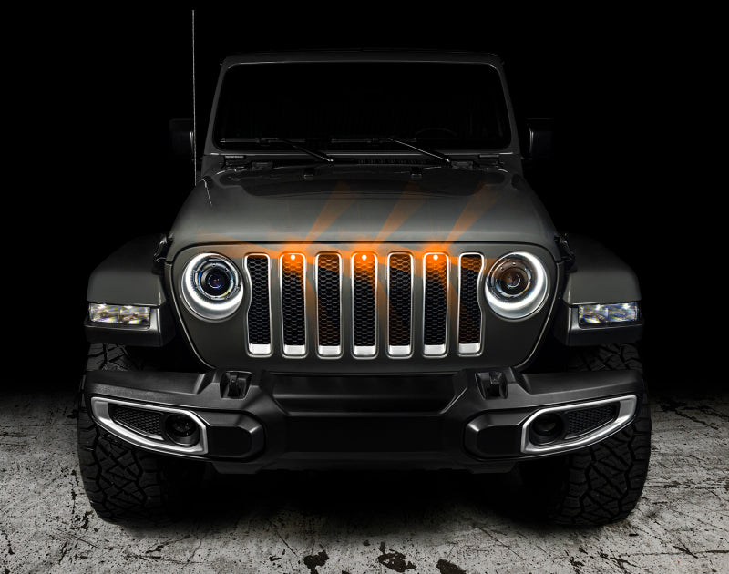 Oracle Pre-Runner Style LED Grille Kit for Jeep Gladiator JT - Amber SEE WARRANTY
