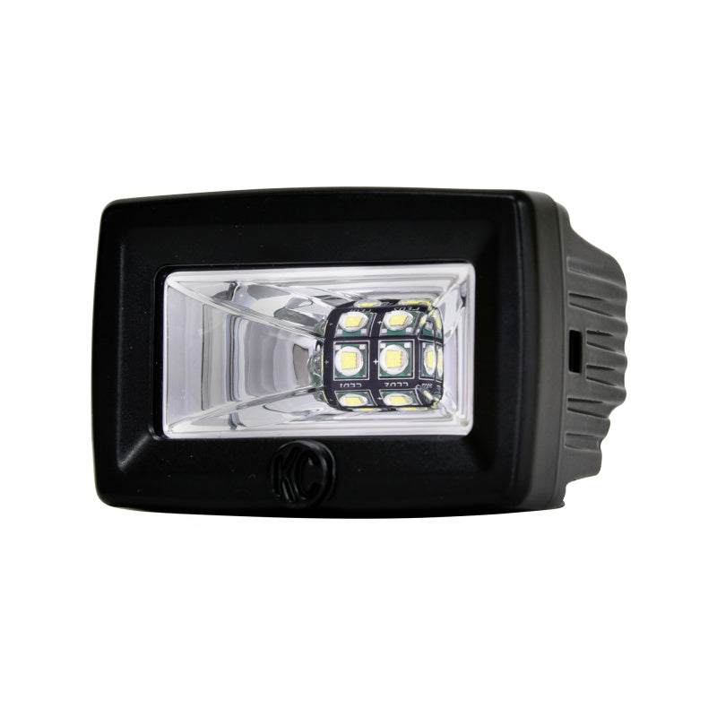 KC HiLiTES C-Series C2 LED 2in. Backup Area Flood Light 20w (Pair Pack System) - Black